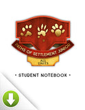 Paths of Settlement Junior Student Notebooks