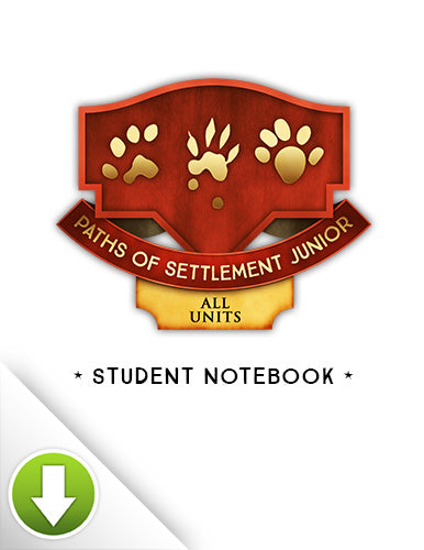 Paths of Settlement Junior Student Notebooks