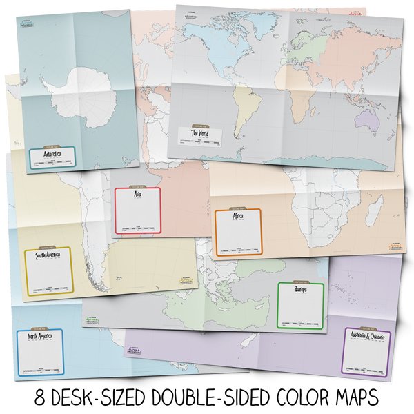 World Map Set by Rethink Geography